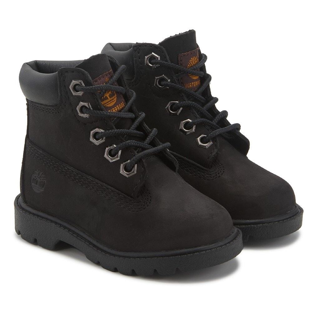NEW Timberland‎ Kids 6 Inch Classic Waterproof Boots Black Toddler Premium